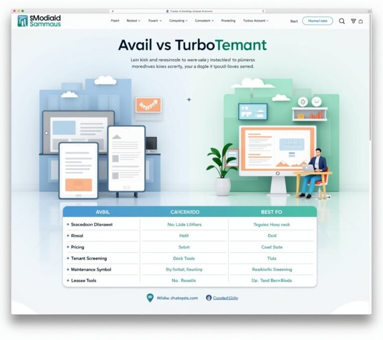 Two rent payment app concepts shown side by side for comparison, no text, no logos, no readable UI, no brand names